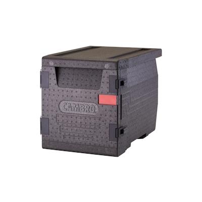 Cambro Cam GoBox® Frontlader, Transportbox schwarz, passend für GN 3x 1/1-100mm, 1 Stück im Karton - EPP300110