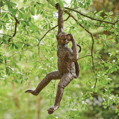 Hanging Monkey Garden Statue - Grandin Road