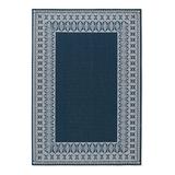 Avalon Geo Border Outdoor Rug - 5'3" X 7'6" - Grandin Road