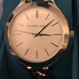 Michael Kors Accessories | Michael Kors Watch Slim Runway Watch Mk3279 | Color: Silver | Size: Os