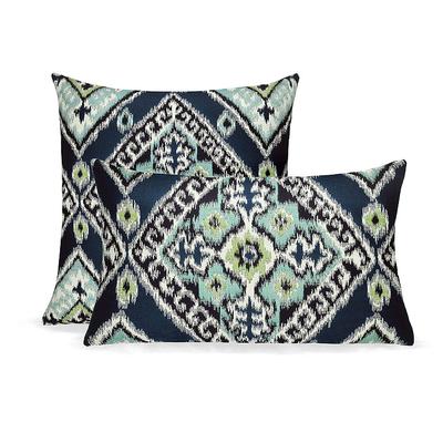 Ikat Diamond Indoor/Outdoor Pillow by Elaine Smith - Caramel, 12" x 20" Lumbar Caramel - Frontgate