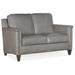 Bradington-Young Davidson 59" Genuine Leather Square Arm Loveseat in Gray | 36 H x 54.5 W x 37.5 D in | Wayfair 534-75-910400-68-CO-#9GM