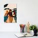 East Urban Home Sisters by Reyna Noriega - Graphic Art Print Canvas in Black/Blue/Brown | 12 H x 8 W x 0.75 D in | Wayfair