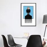 East Urban Home Little Prince Afropick by Manasseh Johnson - Print Canvas/Metal in Black/Blue/White | 40 H x 26 W x 1.5 D in | Wayfair