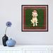 East Urban Home Santa's Little Helper II by Andi Metz - Print Canvas in Green/Red/White | 18 H x 18 W x 1.5 D in | Wayfair