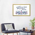 East Urban Home Boho Hanukkah Collection A by Grace Popp - Graphic Art Print Paper/Metal in Blue/Pink/White | 24 H x 32 W x 1 D in | Wayfair