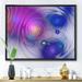 East Urban Home Purple Fractal Spiral Pattern - Graphic Art Print on Canvas Canvas, Wood in Gray/White | 36 H x 46 W x 1.5 D in | Wayfair