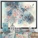 East Urban Home White Sakura Flower Blossom on Pastel Blue Background - Painting Print on Canvas Canvas, in Gray/White | Wayfair