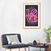 East Urban Home Love by Octavian Mielu - Textual Art Print Paper/Metal in Gray/Pink | 32 H x 24 W x 1 D in | Wayfair