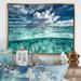 Beachcrest Home™ Amazing Underwater Seascape & Clouds - Photograph Print on Canvas in Gray/White | 36 H x 46 W x 1.5 D in | Wayfair