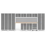 NewAge Products Bold Series 12 Piece Complete Storage System Set in Gray | 77.25 H x 186 W x 18 D in | Wayfair 56989