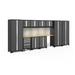 NewAge Products Bold Series 12 Piece Complete Storage System Set in Gray | 77.25 H x 186 W x 18 D in | Wayfair 56056