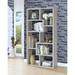 Wrought Studio™ Harkless Geometric Bookcase Wood in Gray | 70.75 H x 35.5 W x 11.5 D in | Wayfair 8E2771C514F1416A9BBCF347EF26B7A9