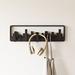 Umbra Skyline 5 - Hook Wall Mounted Coat Rack Plastic in Black | 6 H x 19.5 W x 1 D in | Wayfair 318190-040