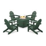 Sol 72 Outdoor™ Sol 72 5-Piece Traditional Adirondack Fire Pit Table Set Plastic | Wayfair 00148480AB3F4721BCA27BDB4327397E