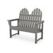 Sol 72 Outdoor™ POLYWOOD® Sol 72 Traditional 48" Adirondack Bench Plastic/Resin in Gray, Size 42.75 H x 48.0 W x 28.0 D in | Wayfair