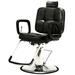 Inbox Zero Faux Leather Salon Chair Faux Leather in Black | 46 H x 22 W x 22 D in | Wayfair 043BE98F1F9C4928934AA73025508051