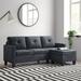 Gray Sectional - Zipcode Design™ Almendarez 77" Wide Reversible Sofa & Chaise w/ Ottoman Polyester | 33 H x 77 W x 49.5 D in | Wayfair