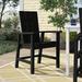 Sol 72 Outdoor™ Sol 72 Modern Dining Arm Chair Plastic/Resin in Black | 38.5 H x 25.25 W x 23.5 D in | Wayfair 73DAE9A85ADC4E05937E48F5BA601B62