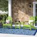 Sol 72 Outdoor™ Sol 72 3-Piece Traditional Adirondack Set Plastic | Wayfair 745F55724E144FE99933EEF683BF306B