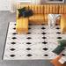 Black 48 x 0.79 in Area Rug - Union Rustic Kadeidra Geometric Beige/Area Rug Polyester | 48 W x 0.79 D in | Wayfair