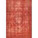 White 24 x 0.35 in Indoor Area Rug - Williston Forge Decicco Contemporary Red/Yellow Area Rug Polyester/Wool | 24 W x 0.35 D in | Wayfair