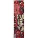 Red/White 27 x 0.55 in Area Rug - Williston Forge Elara Abstract Red/Beige Area Rug Nylon/Polypropylene | 27 W x 0.55 D in | Wayfair