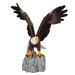 Millwood Pines Caerphilly Eagle Landing on Rock Figurine Resin in Brown/Gray | 6 H x 4.75 W x 3.5 D in | Wayfair 1FCBA6D6724D480F96DEEA4899400D34
