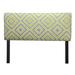 George Oliver Copes Panel Headboard Upholstered/Polyester in Green | 26 H x 74 W x 3 D in | Wayfair 680ADB415F49453EB18FC40307CD2D81