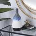 Novogratz White Ceramic Contemporary Vase, 14 X 7 X 7 Ceramic in Blue/Green/White | 13.85 H x 6.7 W x 6.7 D in | Wayfair 70368