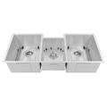 DuraSnow® ZLINE 45" Breckenridge Undermount Triple Bowl Fingerprint Resistant Kitchen Sink w/ Bottom Grid | 10 H x 20 D in | Wayfair SLT-45