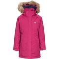 Trespass Girls Fame Waterproof Parka Jacket Coat Berry 9-10 Yrs Pink