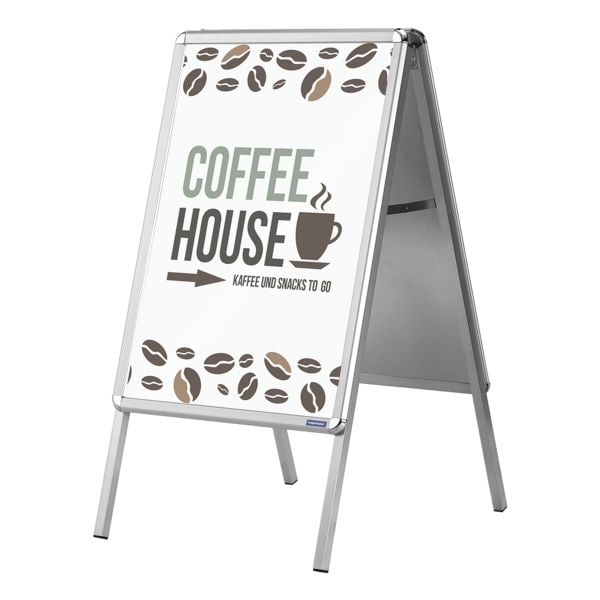 Magnetoplan Kundenstopper »00017« A0 silber, 96x150x12.5 cm Image