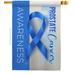 Breeze Decor Prostate Cancer Awareness Support 2-Sided Polyester 40 x 28 in. House Flag in Blue/Gray | 40 H x 28 W in | Wayfair