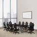 Wrought Studio™ Teddington Rectangular Conference Table & Chair Set Wood/Metal in Black | 118.11 H x 47.24 W x 29.53 D in | Wayfair