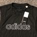 Adidas Tops | Adidas Lin Pes Women's Tank Top Size Small Nwt | Color: Black/White | Size: S