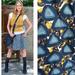 Anthropologie Skirts | Anthro Fei Geo Pattern Skirt A Line Pebble Beach | Color: Blue/Yellow | Size: 2