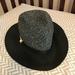 Anthropologie Accessories | Anthropologie Weekend Getaway Hat | Color: Black/Gray | Size: Os