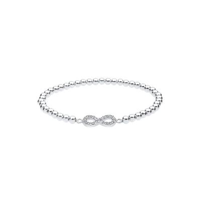 Elli - Infinity Kristalle 925 Silber Armbänder & Armreife Damen