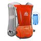 Win.Deeper 5L Lightweight Running Backpack Outdoor Sports Trail Racing Marathon Hiking Fitness Bag Hydration Vest Pack for Men Women with 1.5L Bag or 500ml Kettle (Orange with 1.5L water bladder)