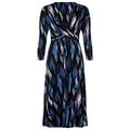 Monsoon Ladies Geo Print Jersey Midi Dress Womens Size X Large - Blue