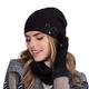 Kamea Women's Stylish Winter Hat Wika, Black,One Size