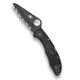 Spyderco, Taschenmesser, Salt 2 Lockback Wellenschliff, Klinge: 7.6 cm, Drop Point, schwarz, Klappmesser, Wellenschliff, Taschenclip