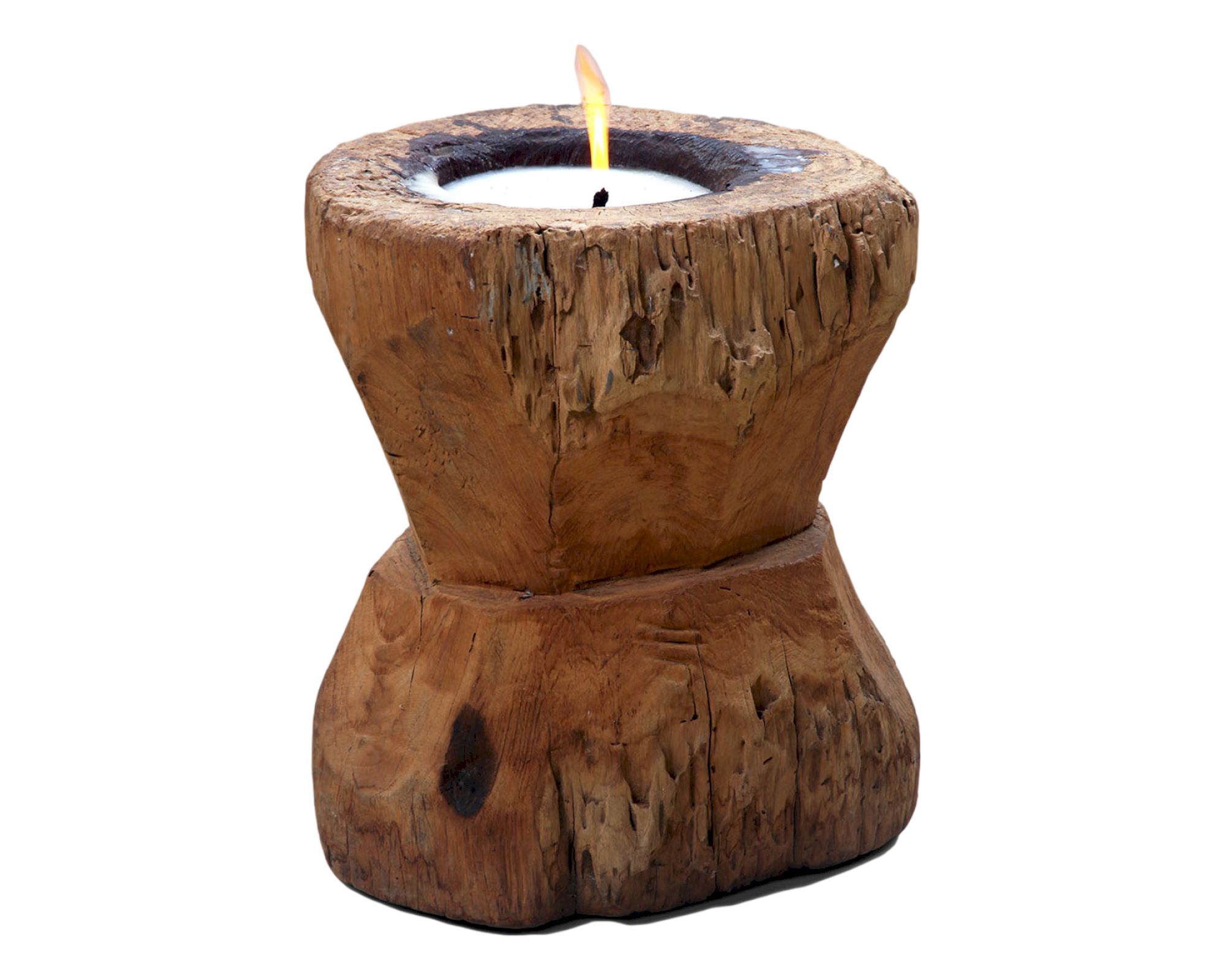 die Faktorei »Riesenkerze« im Holzstamm 32x55 cm Image