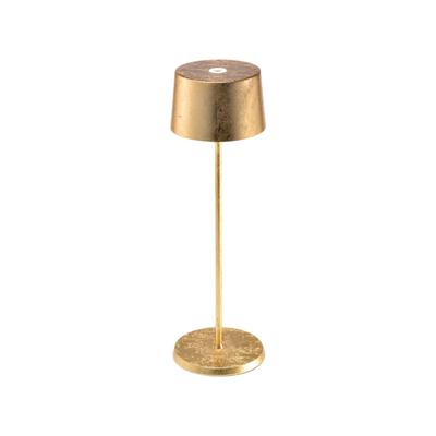 Zafferano »Olivia Pro« LED-Tischleuchte in Metalloptik dimmbar gold