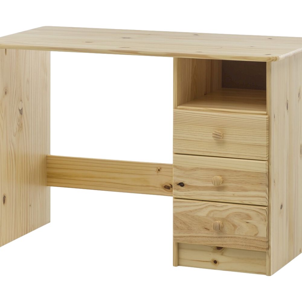 Möbilia »Favio« Schreibtisch aus massivem Kiefernholz