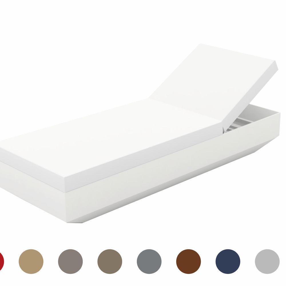 Vondom »VELA« Outdoor Sonnenliege Lackiert Hochglanz / Khaki