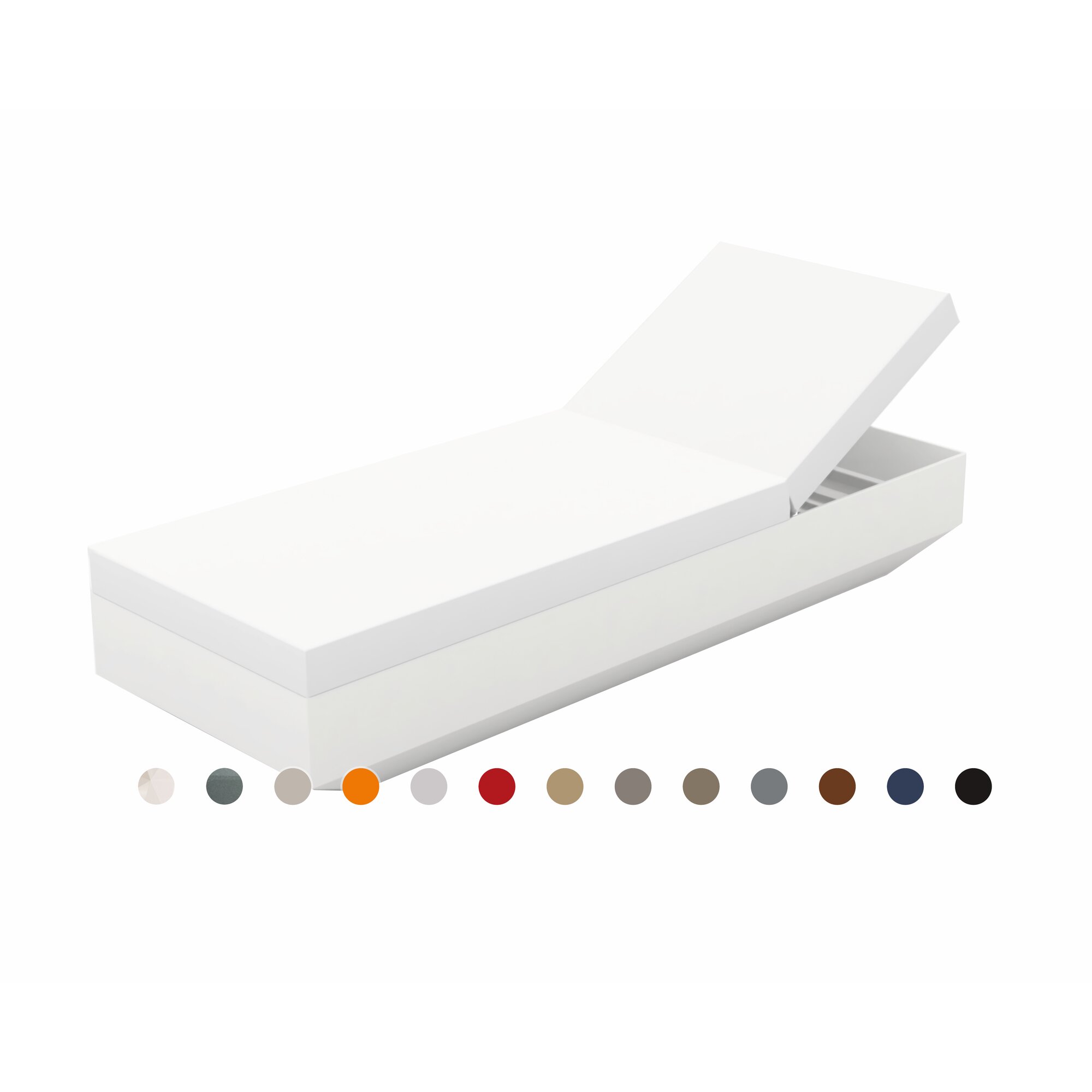 Vondom »VELA« Outdoor Sonnenliege Lackiert Hochglanz / Black