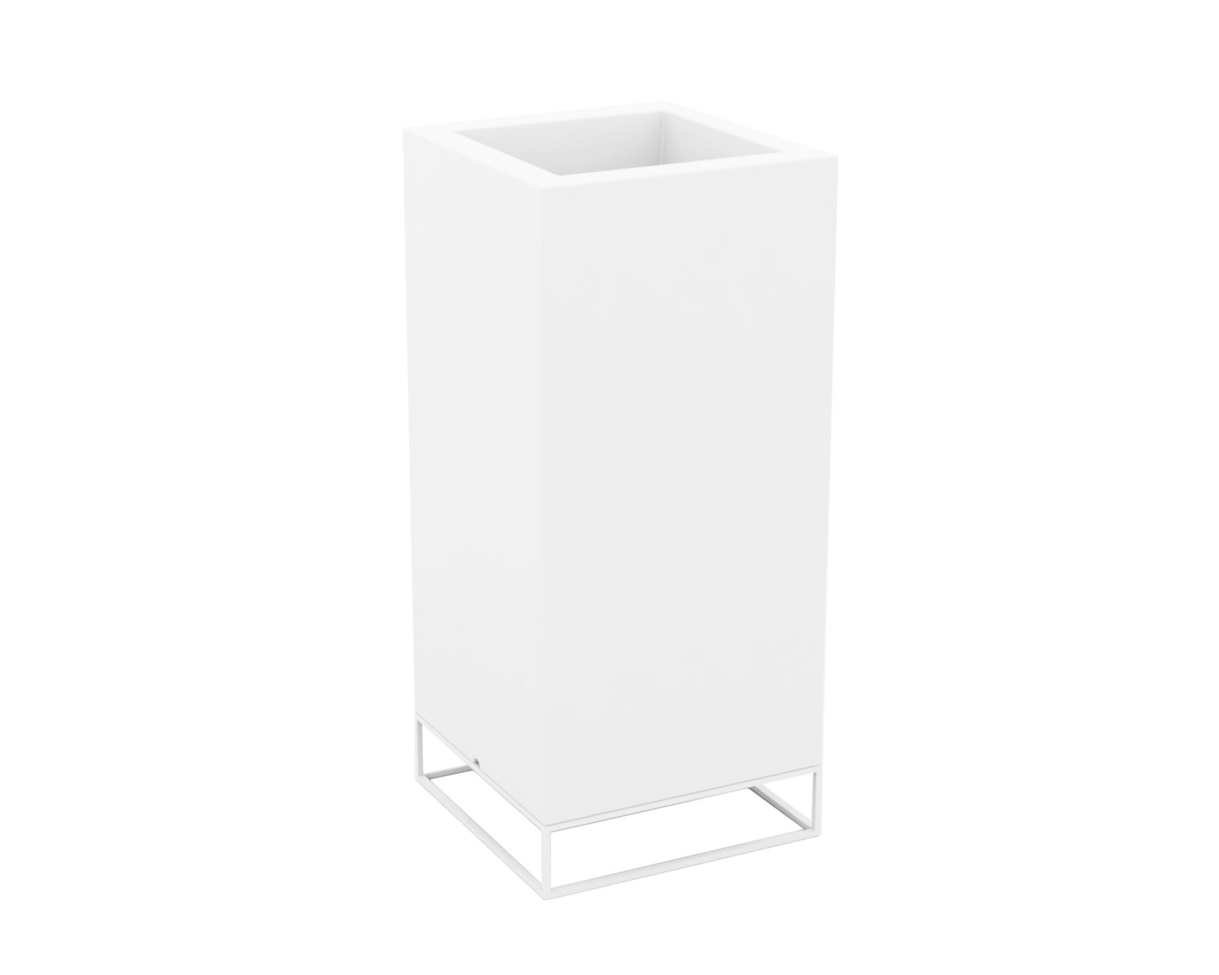 Vondom »VELA« Cubo Alto Outdoor Pflanzengefäß 40x90x40cm / Basic matt / Ice Image
