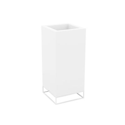 Vondom »VELA« Cubo Alto Outdoor Pflanzengefäß 60x60x100cm / Lackiert Hochglanz / Ecru Image